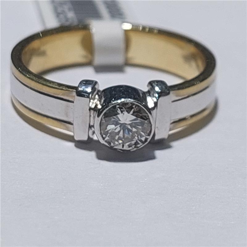 0,36 ct Diamond 18 K Gold Ring 4,70 gr
