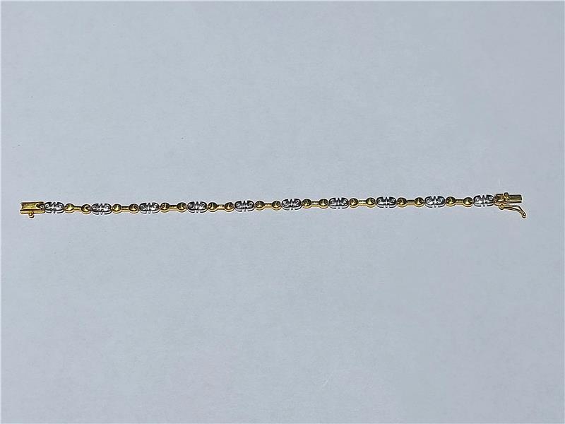0,27 ct Diamond 18 K Gold Bracelet 11,78 gr