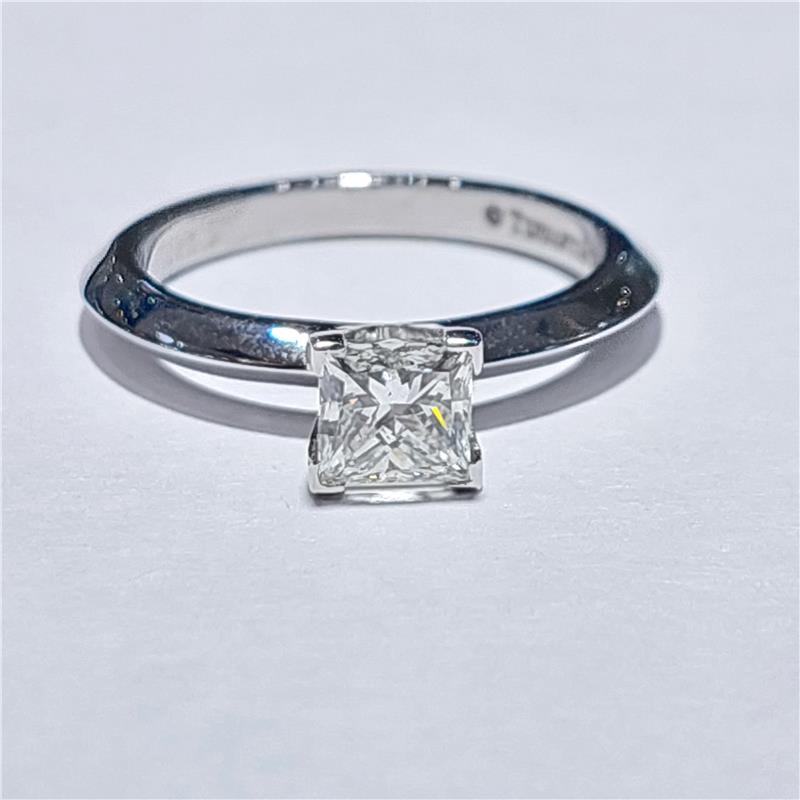 1.02 ct Diamond 18 K White Gold Ring 4.81 gr