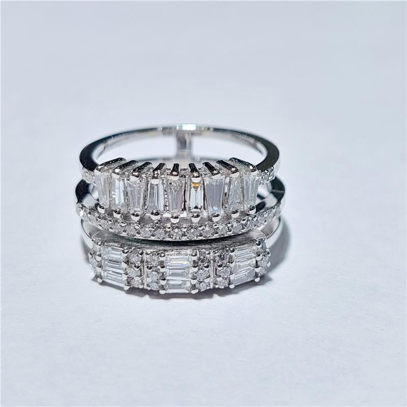 1,09 ct Diamond 18 K White Gold Ring 6,64 gr