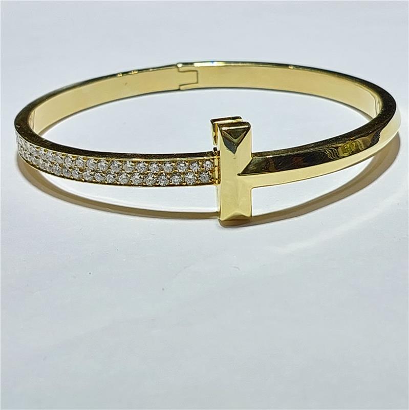 2.68 ct Diamond 18 K Yellow Gold Bracelet 23.86 gr