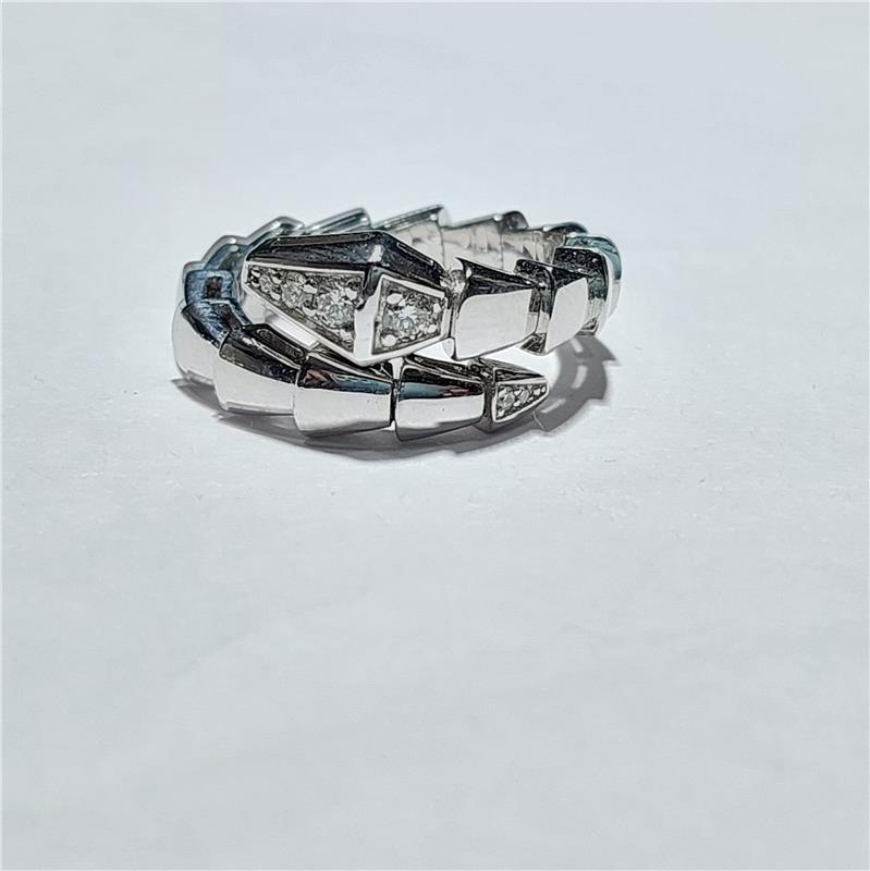 0.23 ct Diamond 18 K White Gold Ring 10.65 gr