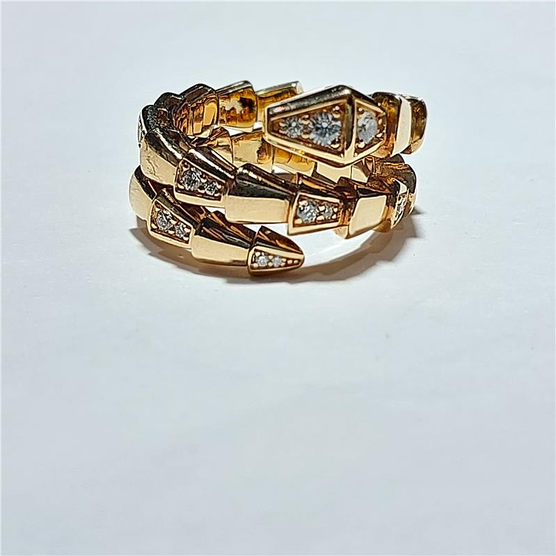 0.72 ct Diamond 18 K Rose Gold Ring 15.28 gr