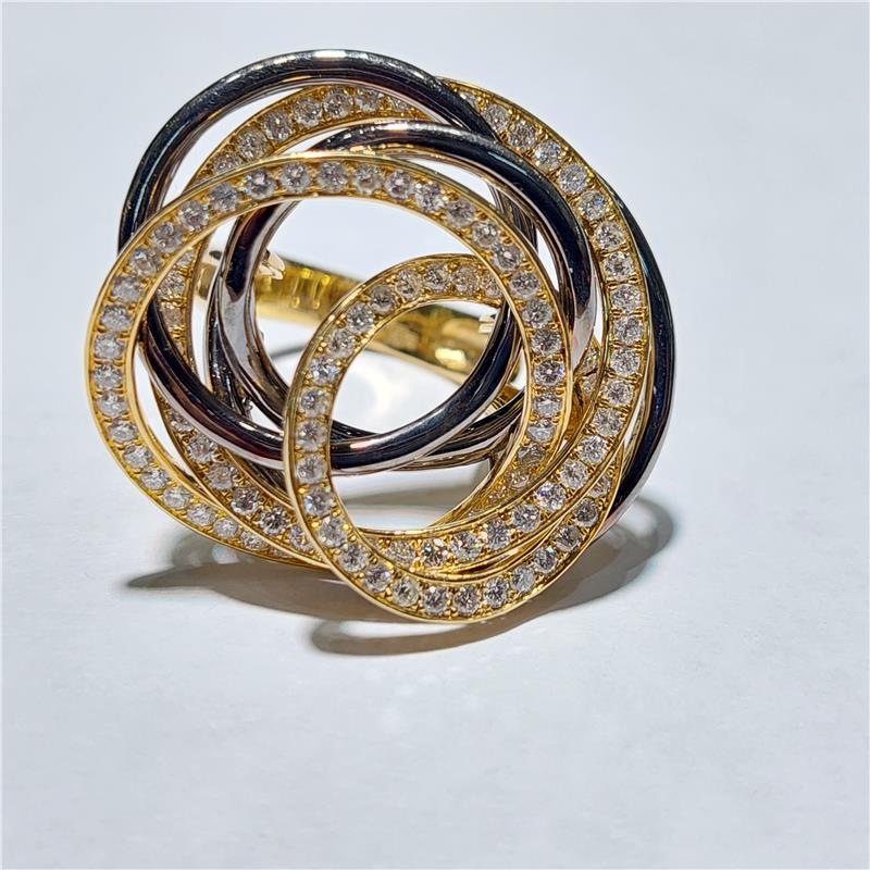 1,88 ct Diamond 18 K Gold Ring 15,33 gr