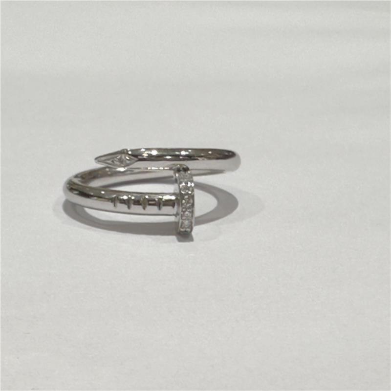 0.12 ct Diamond 18 K White Gold Ring 5.71 gr