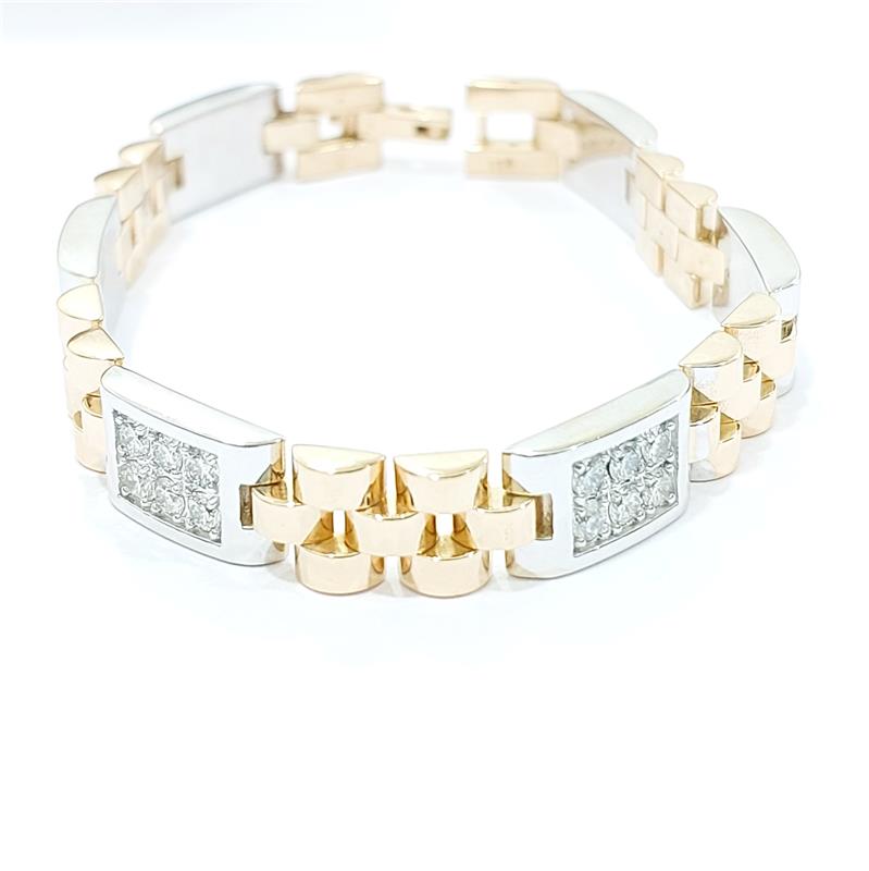 3.80 ct Diamond 18 K Gold Bracelet 68.15 gr