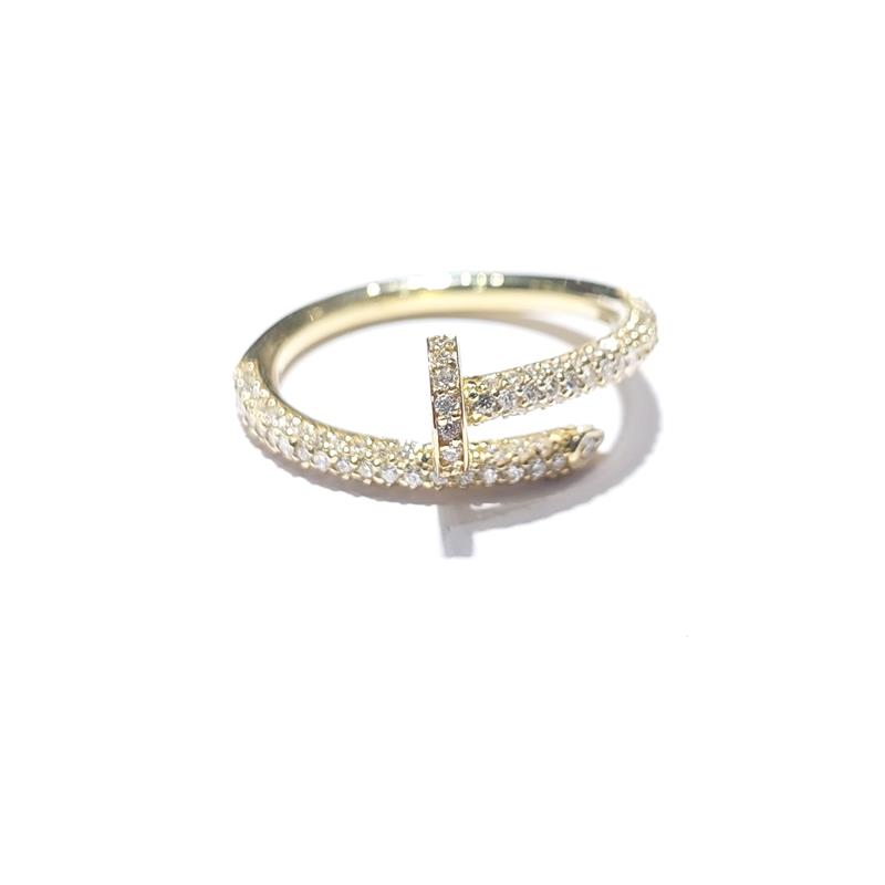 0.68 ct Diamond 18 K Yellow Gold Ring 4.97 gr