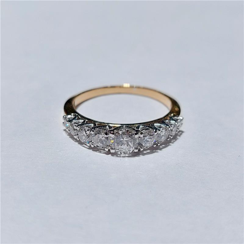 0,91 ct Diamond 18 K Gold Ring 2,95 gr
