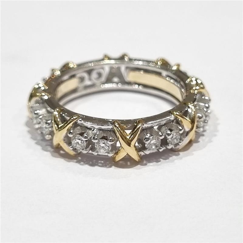 0.64 ct Diamond 18 K Gold Ring 6.96 gr