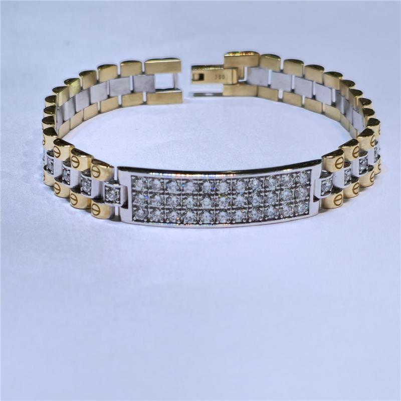 5.90 ct Diamond 18 K Gold Bracelet 64.82 gr