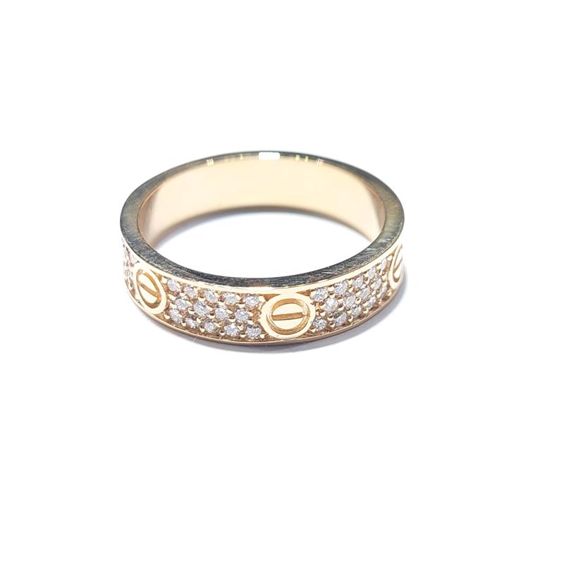 0.67 ct Diamond 18 K Yellow Gold Ring 4.64 gr