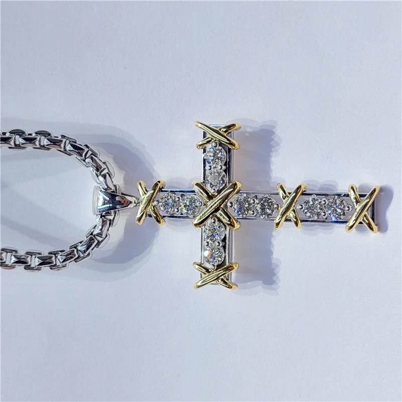 1.86 ct Diamond 18 K Gold Necklace 10.81 gr