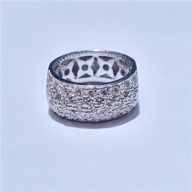 1,03 ct Diamond 14 K White Gold Ring 9,55 gr