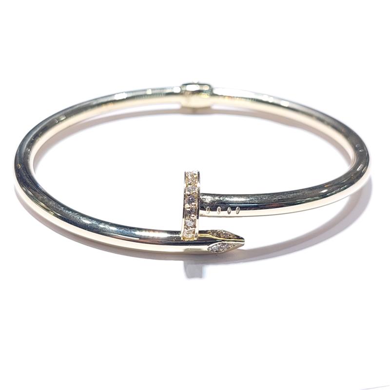 0.24 ct Diamond 14 K Yellow Gold Ring 8.90 gr