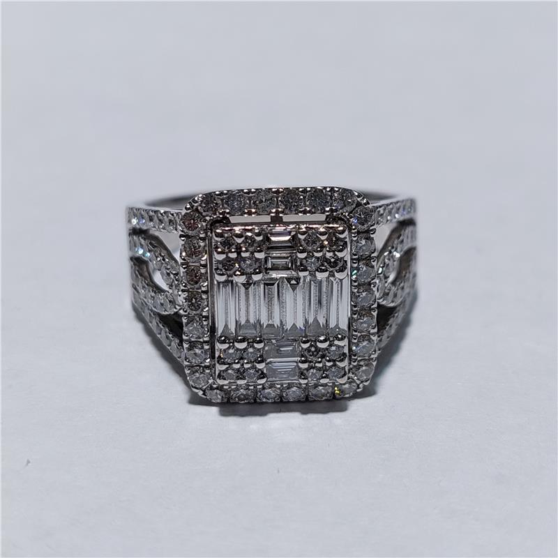 3 ct Diamond 18 K White Gold Ring 5,73 gr