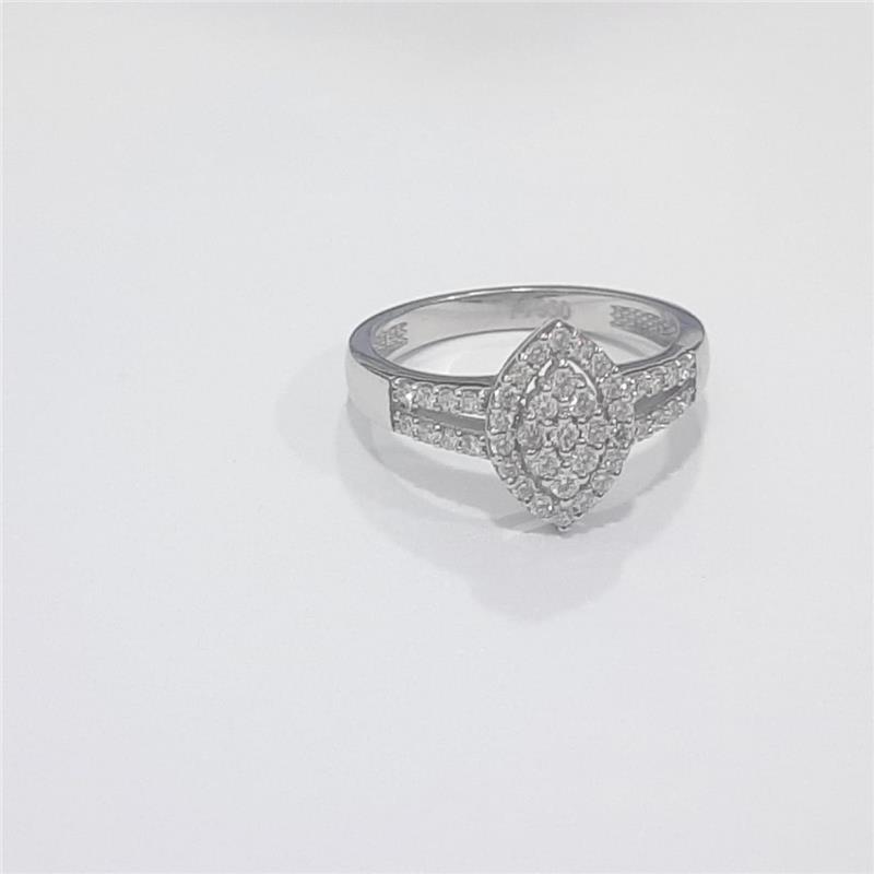 0.35 ct Diamond Platinum Ring 5.50 gr