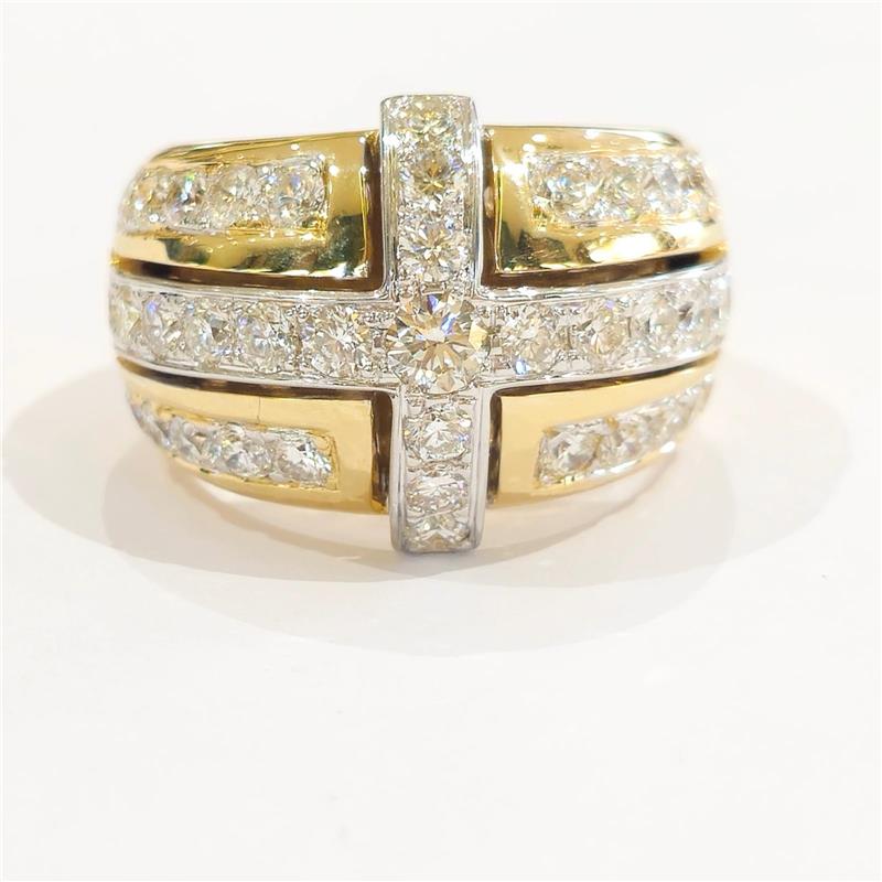 4.10 ct Diamond 18 K Gold Ring 25.95 gr