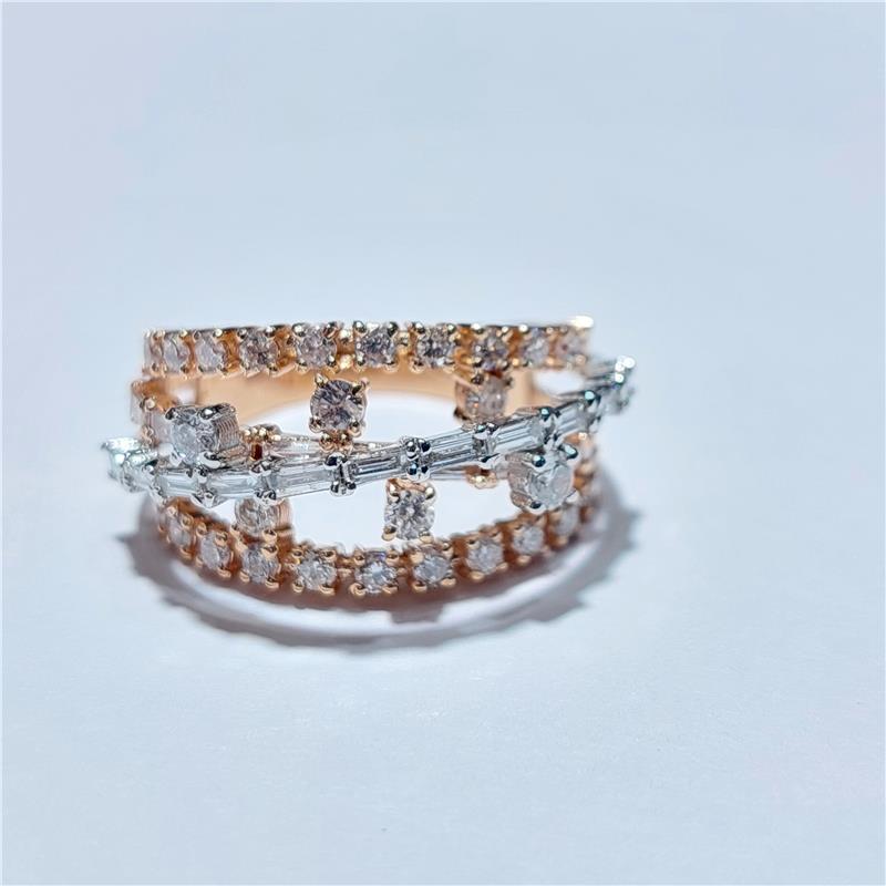 1,38 ct Diamond 18 K Gold Ring 6,14 gr