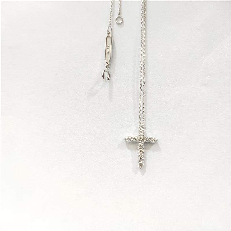 0.55 ct Diamond 18 K Gold Necklace 2.58 gr