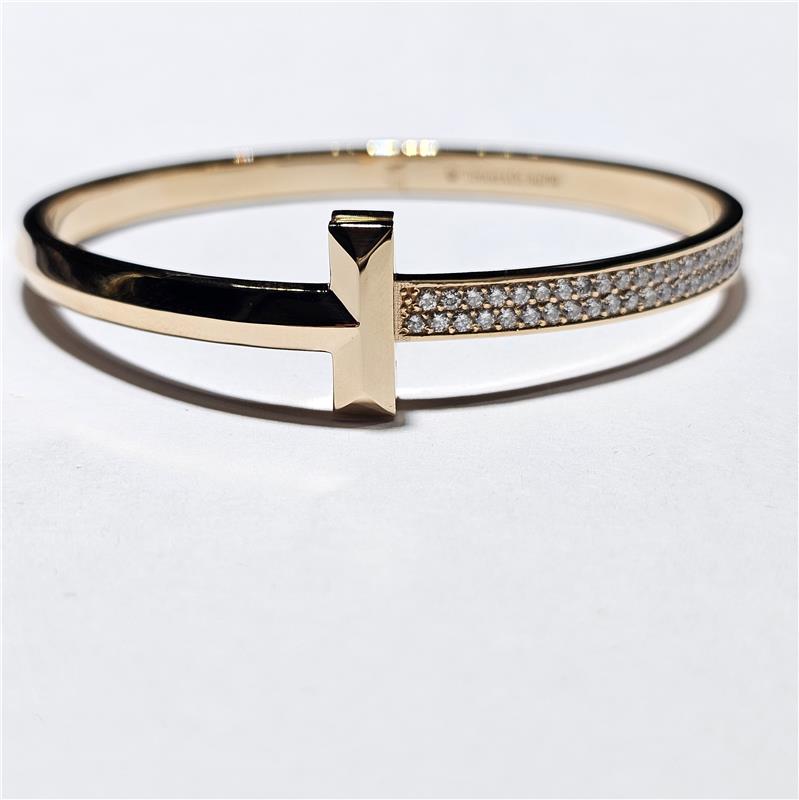 2.25 ct Diamond 18 K Rose Gold Bracelet 26 gr