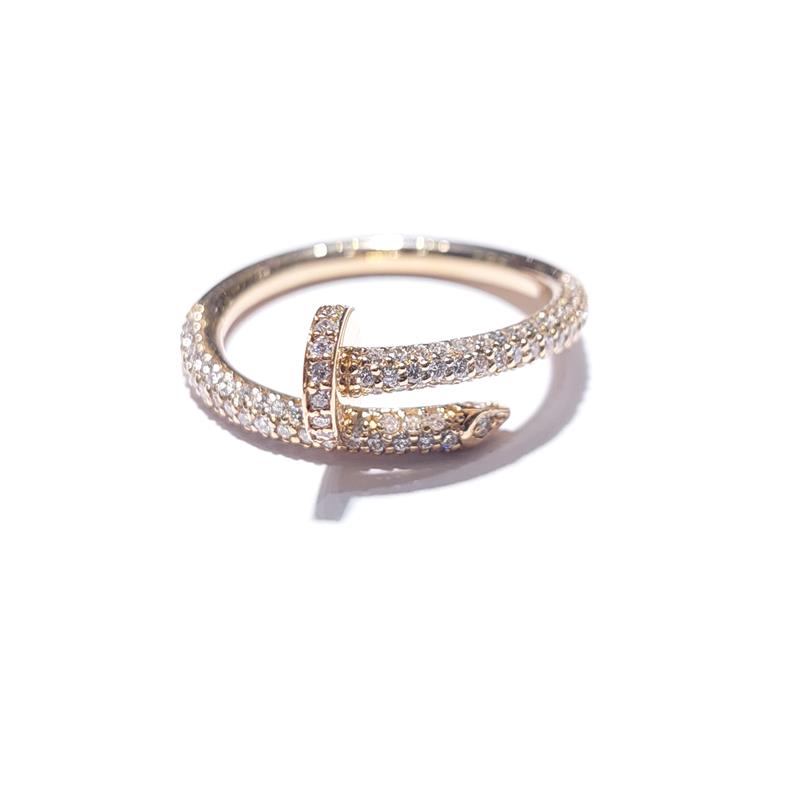0.68 ct Diamond 18 K Rose Gold Ring 4.68 gr