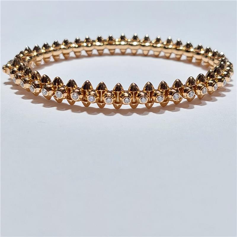 0.96 ct Diamond 18 K Rose Gold Bracelet 39.39 gr