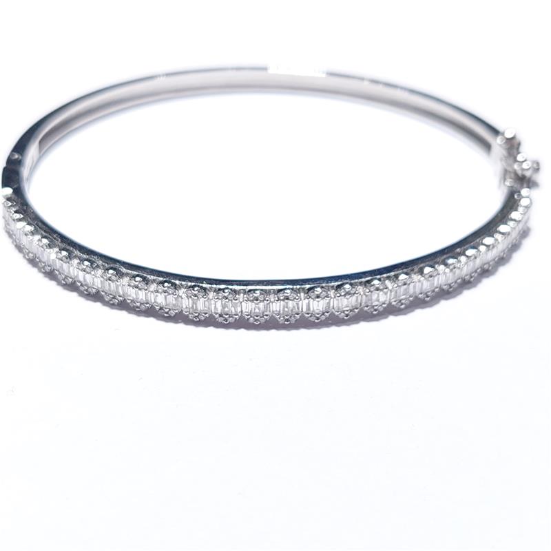 1.19 ct Diamond 18 K White Gold Bracelet 13.70 gr