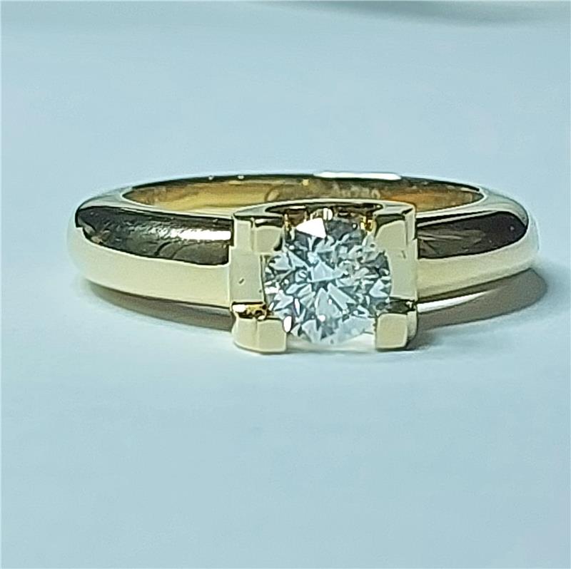 0.70 ct Diamond 18 K Yellow Gold Ring 8.99 gr