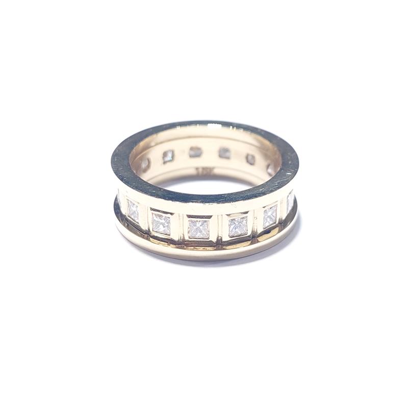 1.06 ct Diamond 18 K Yellow Gold Ring 8.49 gr