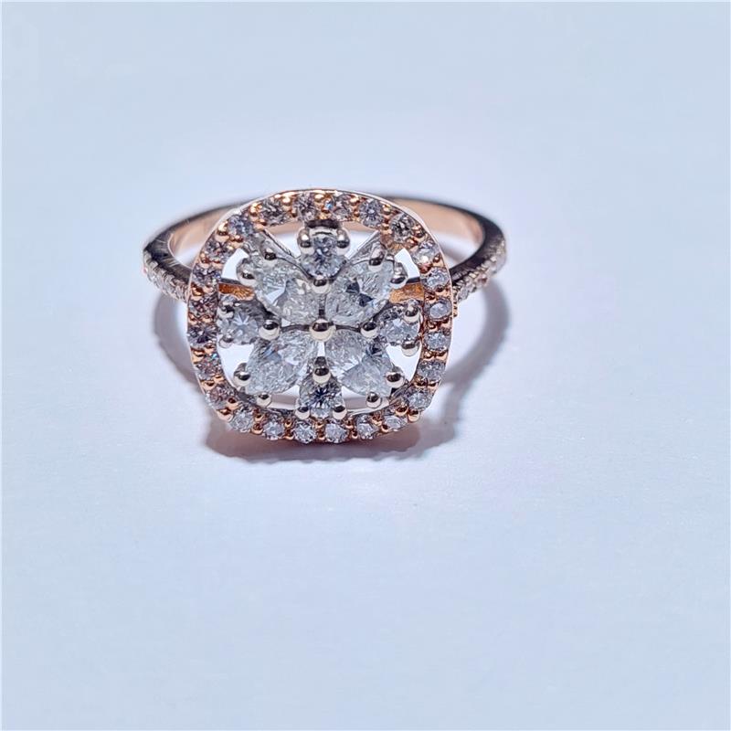1,05 ct Diamond 14 K Gold Ring 3,43 gr