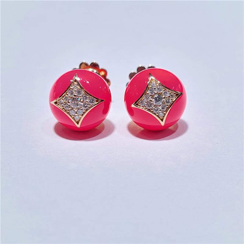 0,27 ct Diamond 18 K Rose Gold Ring 5,39 gr