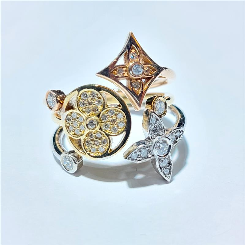 0,51 ct Diamond 18 K Gold Ring 7,60 gr