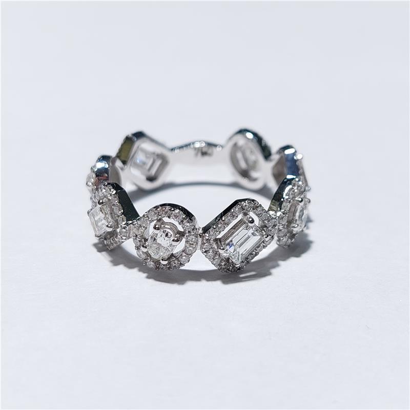 1,44 ct Diamond 18 K White Gold Ring 3,70 gr