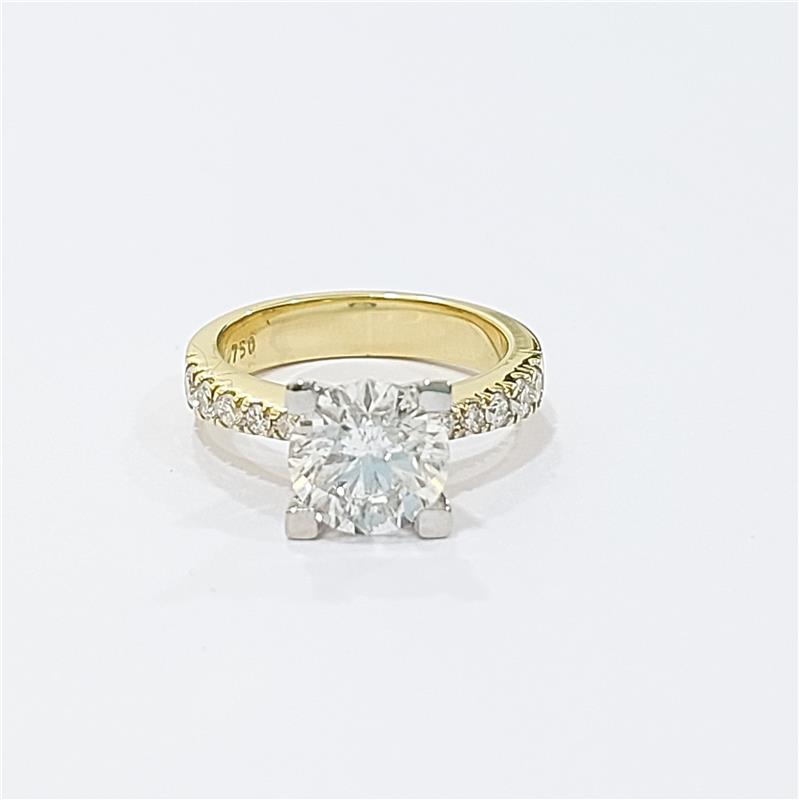 2.30 ct Diamond 18 K Gold Ring 5.92 gr