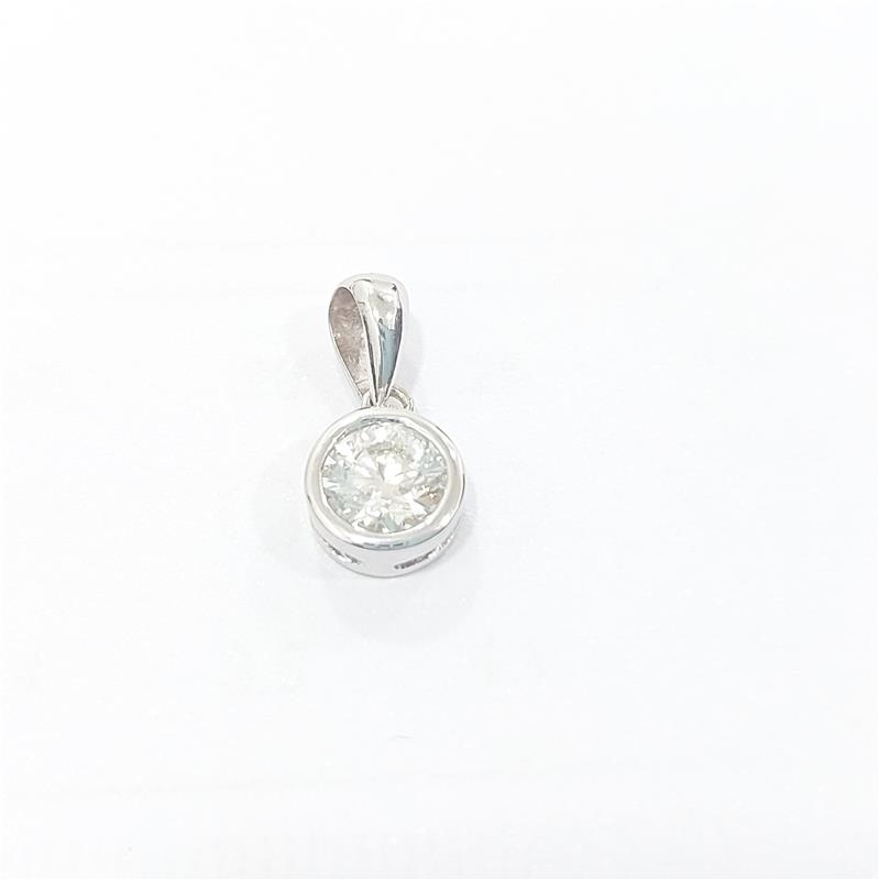 0,70 ct Diamond 18 K White Gold Necklace 1,30 gr