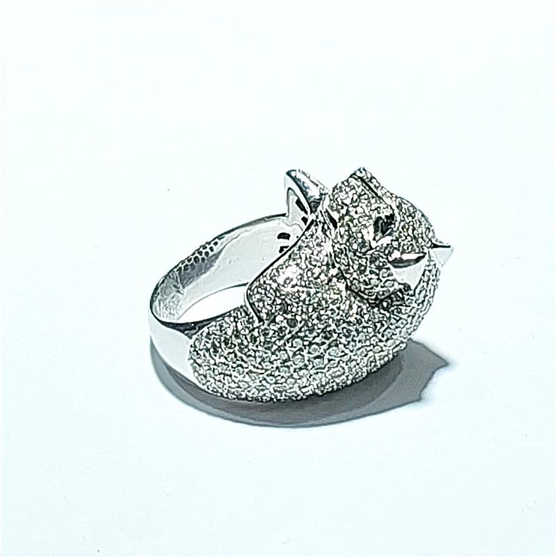 4.37 ct Diamond 18 K White Gold Ring 23.35 gr