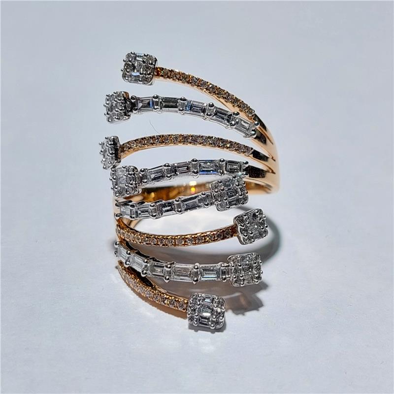 1,21 ct Diamond 18 K Gold Ring 7,75 gr