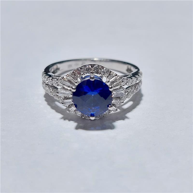 0,62 ct Diamond 18 K White Gold Ring 3,38 gr