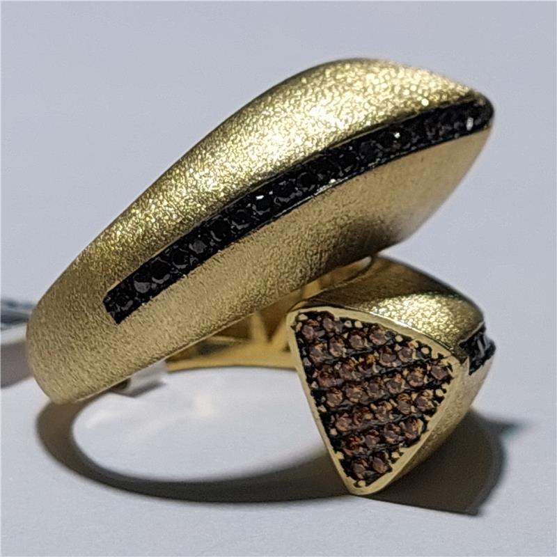 0,30 ct Diamond 14 K Gold Ring 7,60 gr