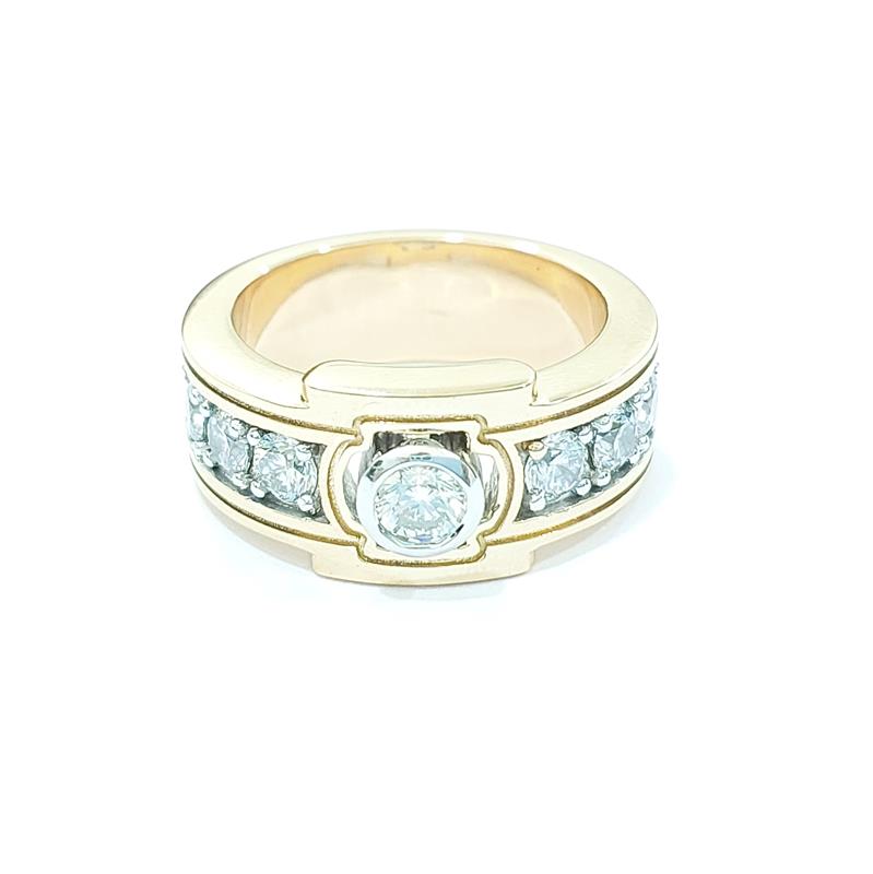 1.91 ct Diamond 18 K Gold Ring 25.76 gr