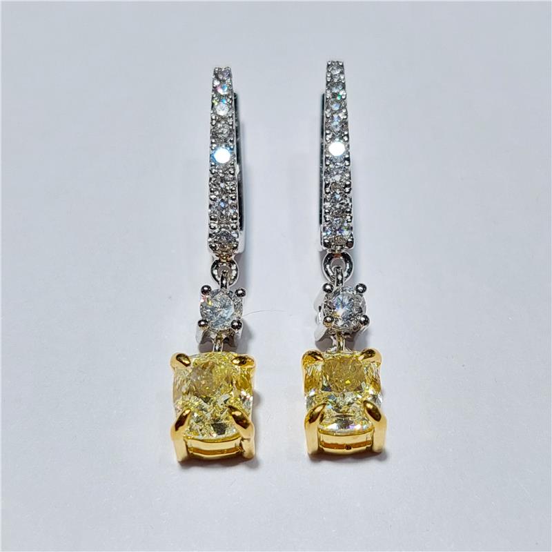 2,57 Карат Бриллиант 18 K Gold Серьги 4,91 гр