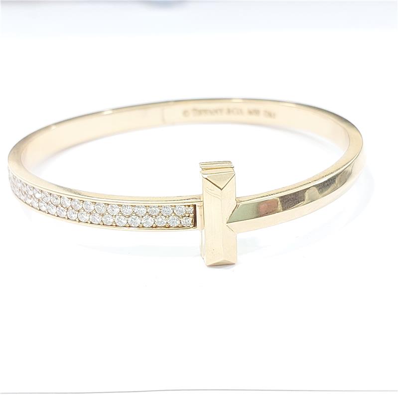 1.10 ct Diamond 18 K Rose Gold Bracelet 21.28 gr