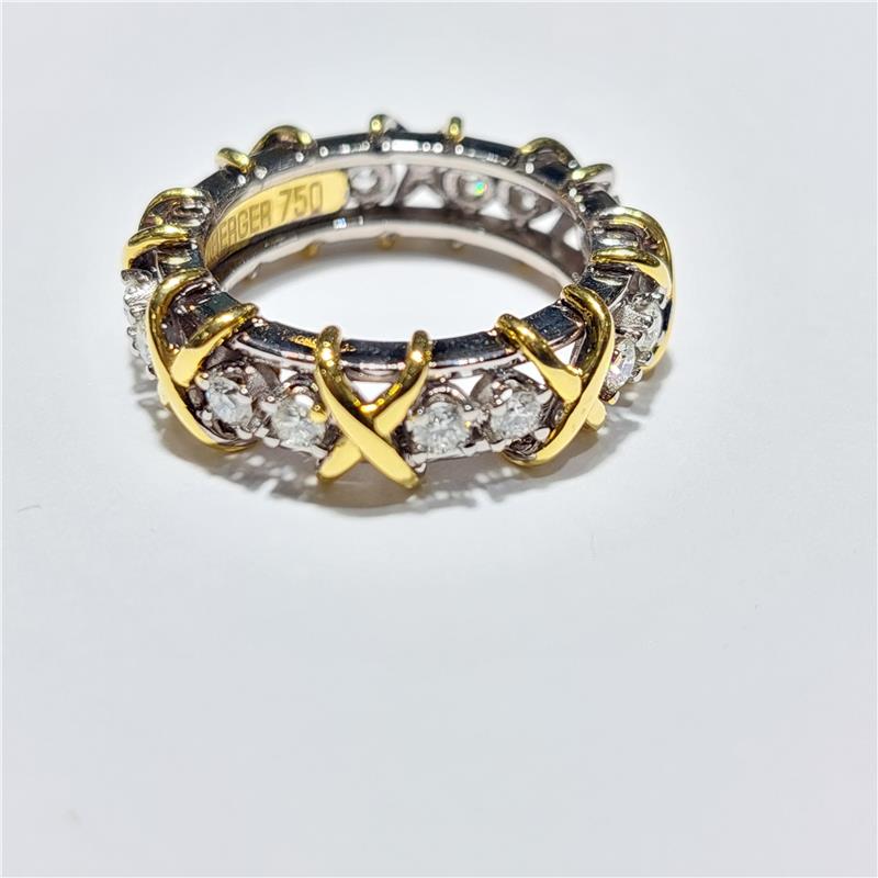 0.67 ct Diamond 18 K Gold Ring 7.74 gr
