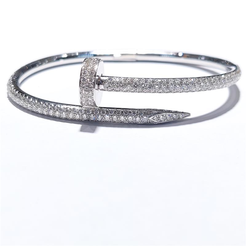 4.25 ct Diamond 18 K White Gold Bracelet 25.44 gr
