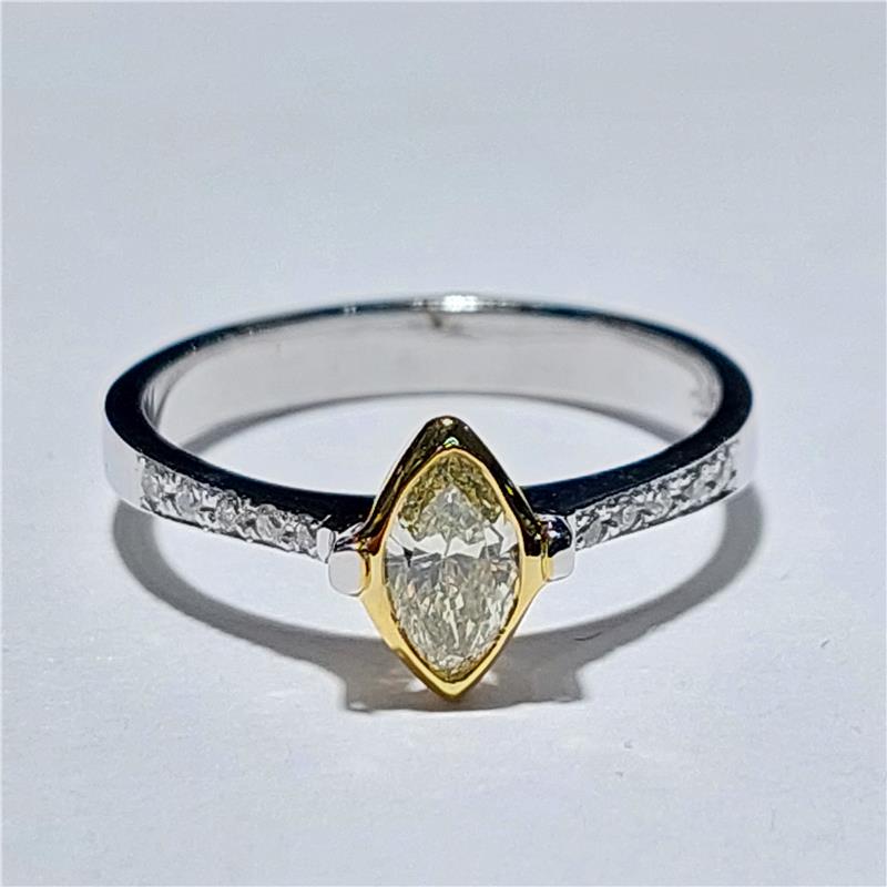 0,41 ct Diamond 18 K Gold Ring 2,61 gr